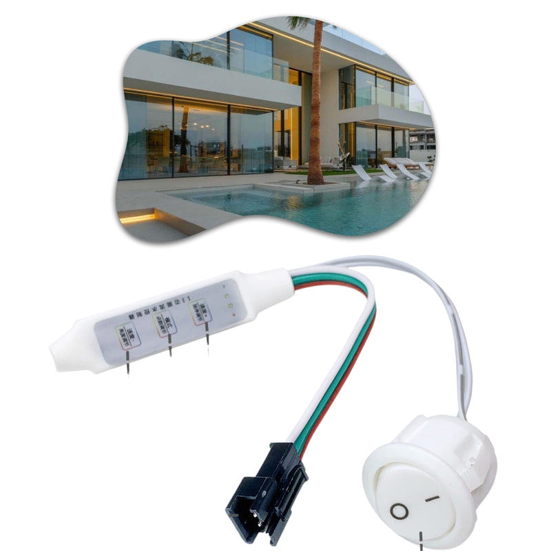 CONTROLADOR PARA FITA DE LED SEQUENCIAL (LIGAÇÃO NO INTERRUPTOR)