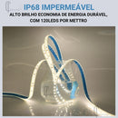 Iluminação Para Piscina ( IP68 a Prova D'água 5m 9w/m 120 Leds Silicone Externo )