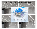 Fita de LED Sequencial 24V IP68 – Submersível, com 3 Temperaturas de Cor e Efeitos Personalizáveis