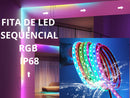 Kit Fita de LED Sequencial RGB 24V IP68 – Iluminação Submersível para Piscinas, Fontes e Ambientes Externos