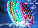 Kit Fita de LED Sequencial RGB 24V IP68 – Iluminação Submersível para Piscinas, Fontes e Ambientes Externos