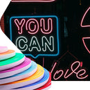 Mangueira Led Neon 12v 12x6mm BN 4000k 50mts