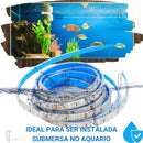 Iluminação Piscina ( Fita LED IP68 5mts 240 LEDs  Silicone Externo )
