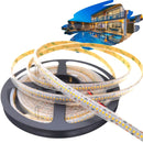 Iluminação Piscina ( Fita LED IP68 5mts 240 LEDs  Silicone Externo )