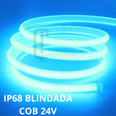 Iluminação Para Piscina (Fita LED IP68 BQ BN BF 24V 40mts 12w/m 1200 Lumens/M 10x4,5mm Dimerizável)