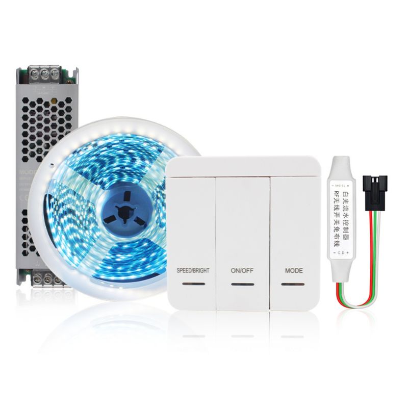 Fita de Led Sequencial ( 10m IP20 + Controladora + Controle + Fonte 3000K, 4000K e 6000K )